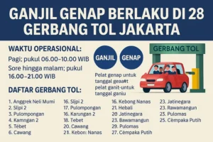 28 Gerbang Tol Jakarta Masuk Ganjil Genap: Lokasi, Jadwal & Tips Menghindari Macet!