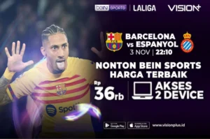 Streaming Vision+ Tayang Live: Barcelona vs Espanyol, Dortmund vs Leverkusen, & Futsal Indonesia vs Vietnam 11 April 2026