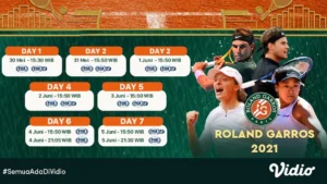 Jadwal Lengkap Tenis Grand Slam Roland-Garros 2026 & Link Live Streaming