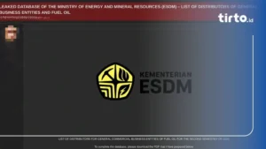 Kementerian ESDM Jelaskan Soal Dugaan Kebocoran Data di Dark Web