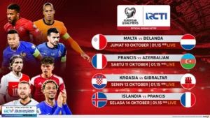 Jadwal Prancis vs Pantai Gading Uji Coba Piala Dunia Live RCTI